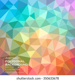Abstract background for design. Polygonal mosaic. Triangular low poly style. Template for poster.
