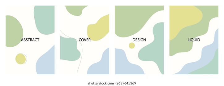 Abstract background design for poster, flyer, and cover bundle template in A4 size.