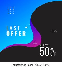 Abstract background design with purple and blue fluid and liquid shape for your social media post, banner, sticker, poster and calendar