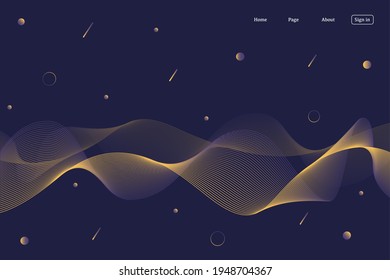 abstract background  design Purple wave and geometric . website Landing Page. Template for websites 