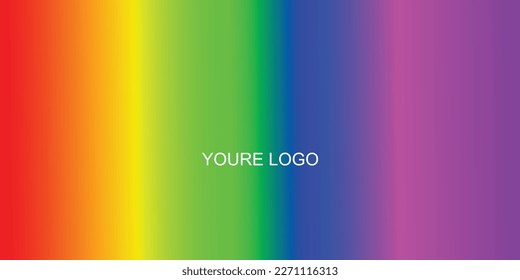 Abstract background design with rainbow collor premium vector