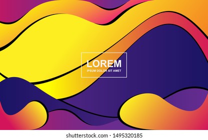 Abstract Background Design with Rainbow Colors