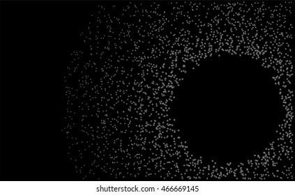 Abstract background design with random circles. Vector illustration.