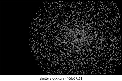 Abstract background design with random circles. Vector illustration.