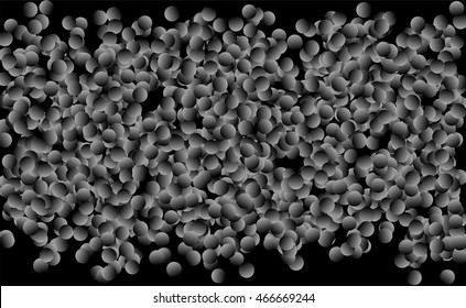 Abstract background design with random circles. Vector illustration.