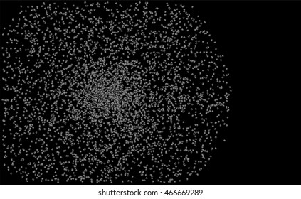 Abstract background design with random circles. Vector illustration.