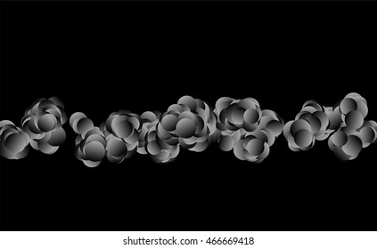 Abstract background design with random circles. Vector illustration.