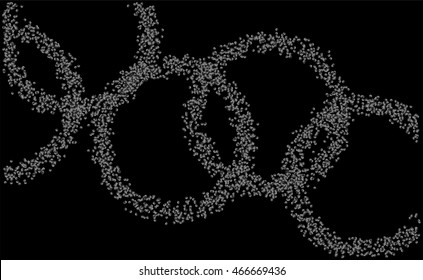 Abstract background design with random circles. Vector illustration.