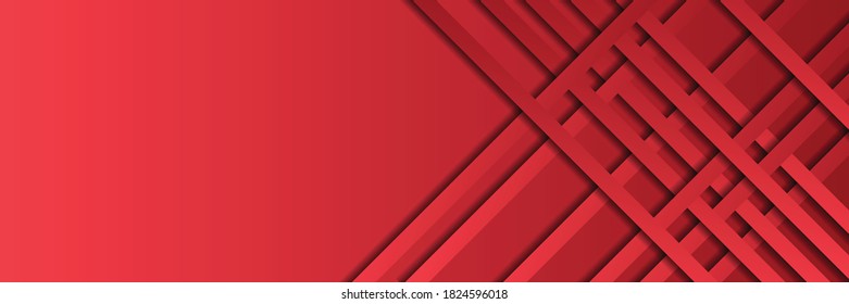 Abstract background design with red color. Vector illustration for modern presentation background, brochure design, business card background. Corporate concept red 3d contrast background