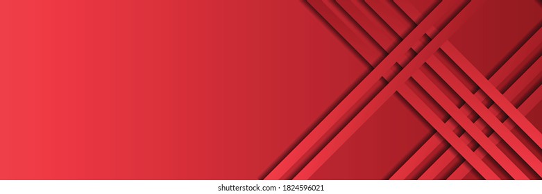 Abstraktes Hintergrunddesign mit roter Farbe. Vektorgrafik für moderne Präsentation, Broschürendesign, Visitenkartenhintergrund. Firmenkonzept, roter 3-Kontrasthintergrund