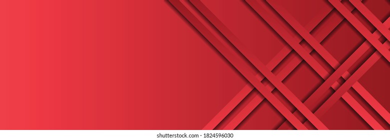 Abstraktes Hintergrunddesign mit roter Farbe. Vektorgrafik für moderne Präsentation, Broschürendesign, Visitenkartenhintergrund. Firmenkonzept, roter 3-Kontrasthintergrund