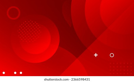 abstract background design with red color wave. Circle shapes composition Space.  geometric shapes background for web banner, flyer, poster, brochure, cover
