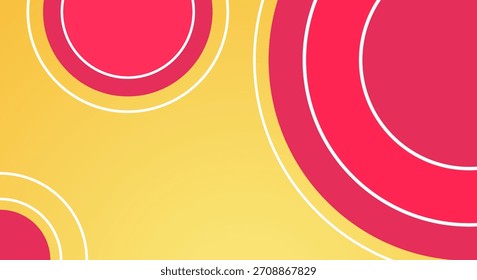 Diseño de fondo Abstractas de círculos rojos y amarillos