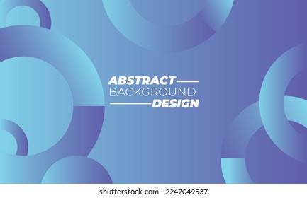Abstract background Design with shape, gradient color blue