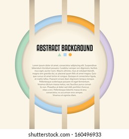 Abstract background design with shapes and colors ideal for advertising posters, billboards