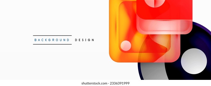 Abstract background design showcasing glossy glass geometric shapes in meticulously crafted vector composition wtih polished and contemporary visual experience