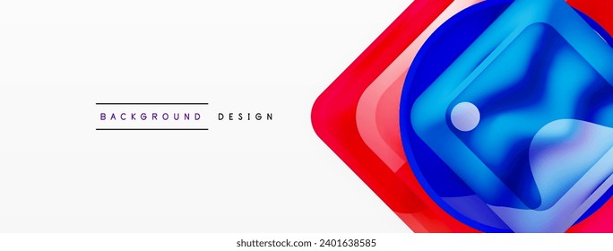Diseño de fondo abstracto mostrando formas geométricas de vidrio brillante en una composición vectorial meticulosamente elaborada con experiencia visual pulida y contemporánea