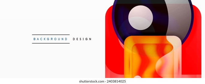 Abstract background design showcasing glossy glass geometric shapes in meticulously crafted vector composition wtih polished and contemporary visual experience