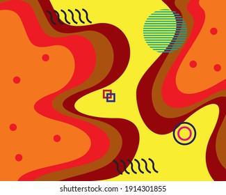 Abstract background design with simple geometric additions