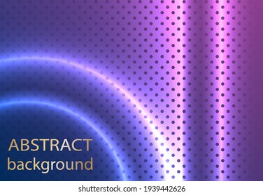 Abstract background design. Small circles on a bright lilac background.