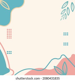 abstract background design with smooth color and white space for social media content background. Vector. 