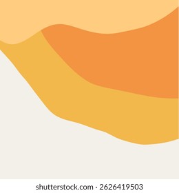Abstract background design with a soft blend of pale yellow and light brown organic shapes. Warm, calm