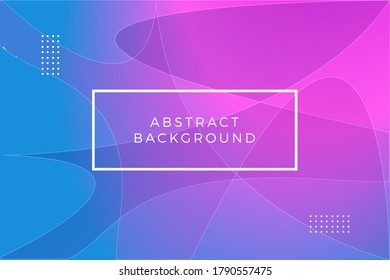 Abstract Background Design with Soft Gradient Color. Line, Wave, Dot Vector Illustration.