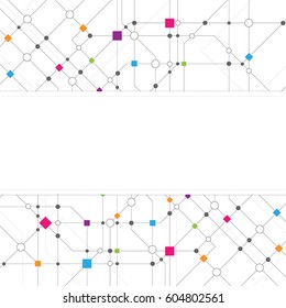 An abstract background design with squares and circles