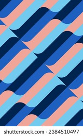 abstract background design with a striped pattern given a wave effect in a slanted position