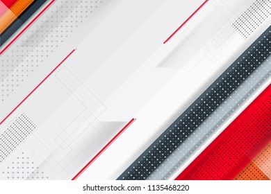 design de fundo abstrato com listras e textura de pontos para web, publicidade, conceitos de mídia e apresentação, ilustração vetorial