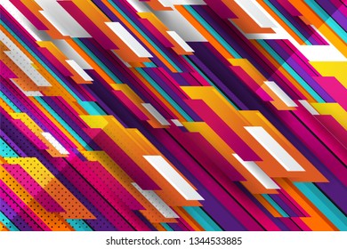 diseño de fondo abstracto con texturas de rayas y puntos para web, publicidad, medios y conceptos de presentación, ilustración vectorial