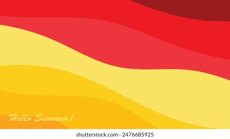 Abstract background design with summer color theme, with wavy patterns,Abstract summer wave background,