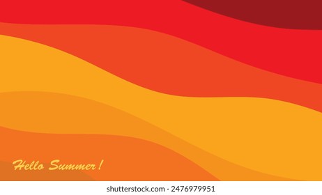 Abstract background design with summer color theme, with wavy patterns,Abstract summer wave background,