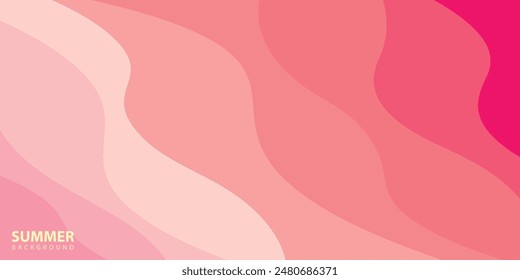 Abstract background design with summer color theme, with wavy patterns,Abstract summer wave background,