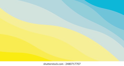 Diseño de fondo Abstractas con tema de color de verano, con patrones ondulados, fondo de onda de verano Abstractas,