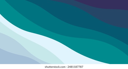 Diseño de fondo Abstractas con tema de color de verano, con patrones ondulados, fondo de onda de verano Abstractas,