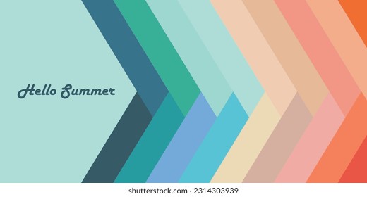 Diseño de fondo abstracto con tema de verano