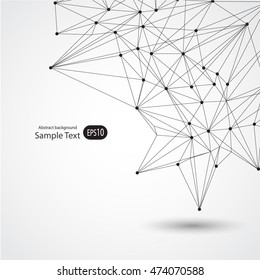 Abstract background for design technology and networking science
