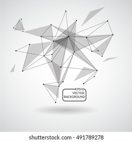 Abstract background for design technology and networking science