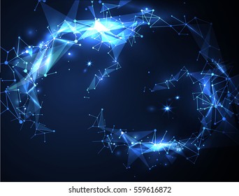 Abstract background for design technology and networking science