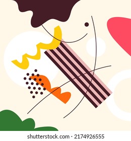 Abstract background for design. A template for advertising in a modern style. Stylish illustration for the poster.