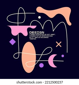Abstract background for design. A template for advertising in a modern style. Stylish illustration for the poster.