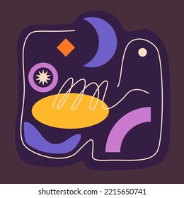 Abstract background for design. A template for advertising in a modern style. Stylish illustration for the poster.