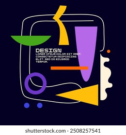 Abstract background for design. A template for advertising in a modern style. Stylish illustration for the poster. Trendy stylish graphics