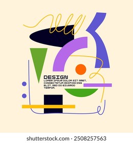 Abstract background for design. A template for advertising in a modern style. Stylish illustration for the poster. Trendy stylish graphics