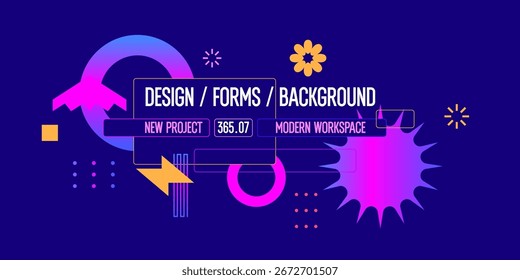 Abstract background for design. A template for advertising in a modern style. Stylish illustration for the poster. Trendy stylish graphics