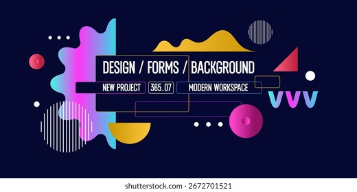 Fondo Abstractas para el diseño. Una Plantilla para la publicidad en un estilo moderno. Ilustración con estilo para el cartel. Gráficos con estilo