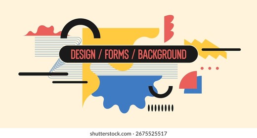 Fondo Abstractas para el diseño. Una Plantilla para la publicidad en un estilo moderno. Ilustración con estilo para el cartel. Gráficos con estilo