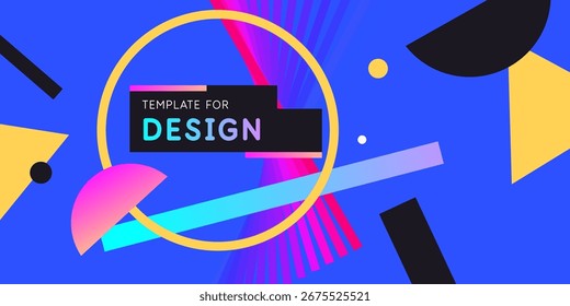 Fundo abstrato para design. Um modelo para anunciar em um estilo moderno. Ilustração elegante para o cartaz. Elementos gráficos estilosos da moda