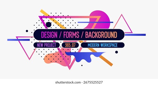 Fundo abstrato para design. Um modelo para anunciar em um estilo moderno. Ilustração elegante para o cartaz. Elementos gráficos estilosos da moda